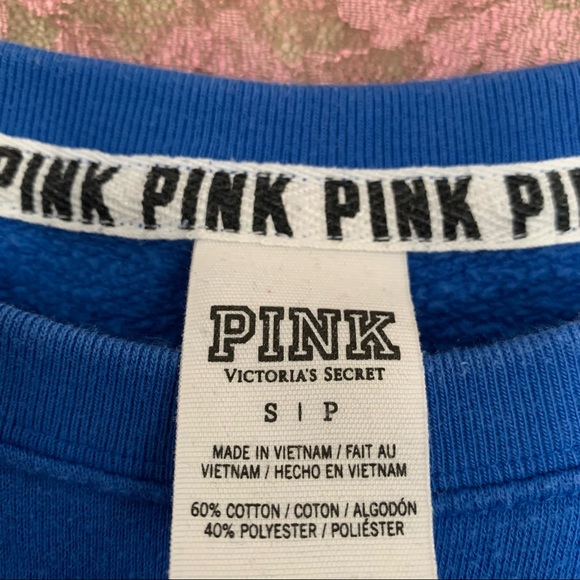 ✨Pink Victoria Secret Blue Crewneck Sweatshirt ✨ - Picture 3 of 3